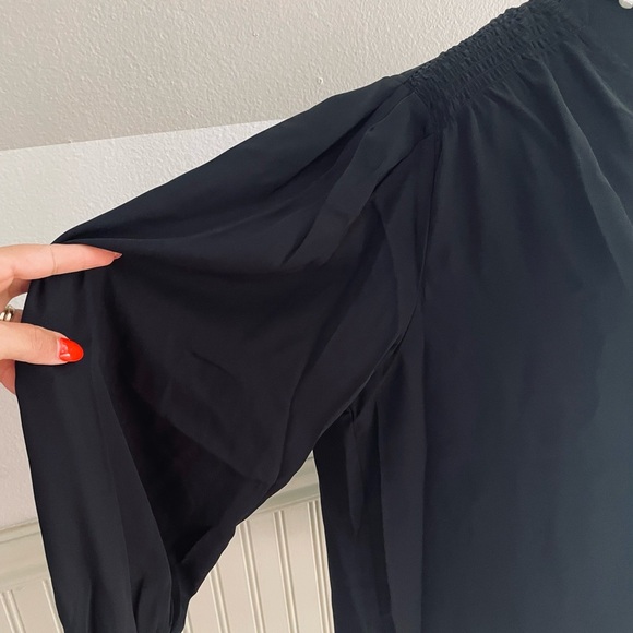 T Tahari plus Size 1X Blouse Black 100% Polyester 🆕 New - Picture 4 of 13